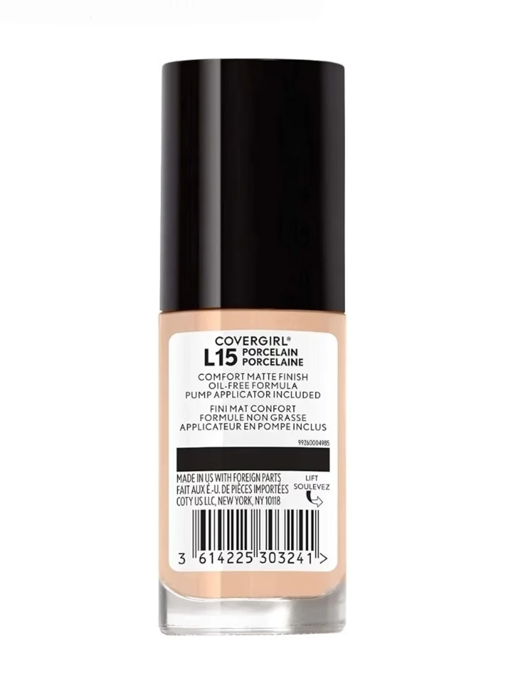 COVERGIRL TruBlend Matte Made Foundation L15 Porcelain (3 Pack) BNIB